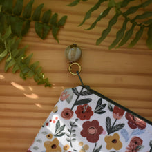 Load image into Gallery viewer, Zippy Pouch // Reclaimed Warm Fall Floral
