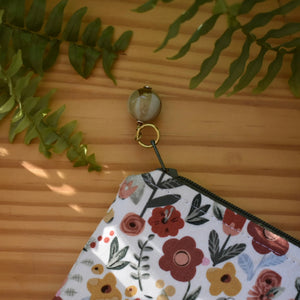 Zippy Pouch // Reclaimed Warm Fall Floral