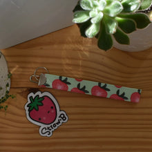 Load image into Gallery viewer, Gift Bundle: JKD Organic Cotton Strawberry Fob and Strawb Sticker
