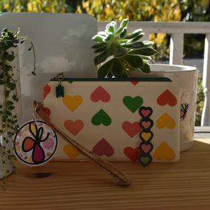 Gift Bundle: JKD Hearts Wristlet and Sticker Set