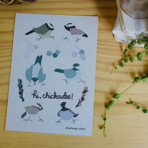Sticker Sheet //  Hi Chickadee