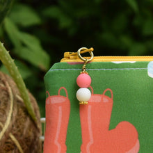 Load image into Gallery viewer, Organic Cotton Zippy Pouch // JKindDesign Fruit Salad Boots

