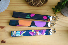 Load image into Gallery viewer, Organic Cotton Large Key Fob by JKindDesign--choose print
