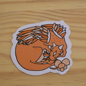Sticker Orange Dragon
