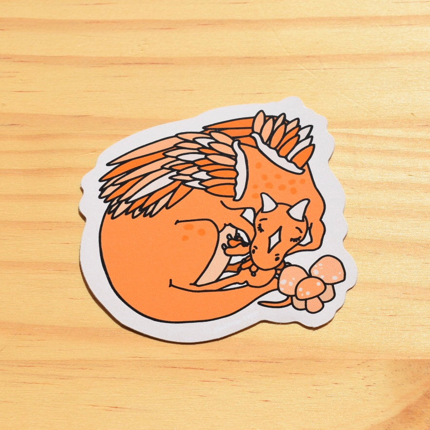Sticker Orange Dragon