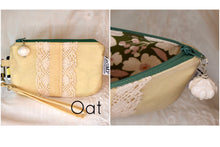 Load image into Gallery viewer, Canvas + Lace Wristlet / six colors
