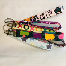 Load image into Gallery viewer, Key Fob / 6 JKindDesign Fabric Prints Available / Organic Cotton
