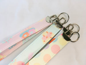 Key Fob / Prints from JKindDesign Cupcake Collection / Organic Cotton