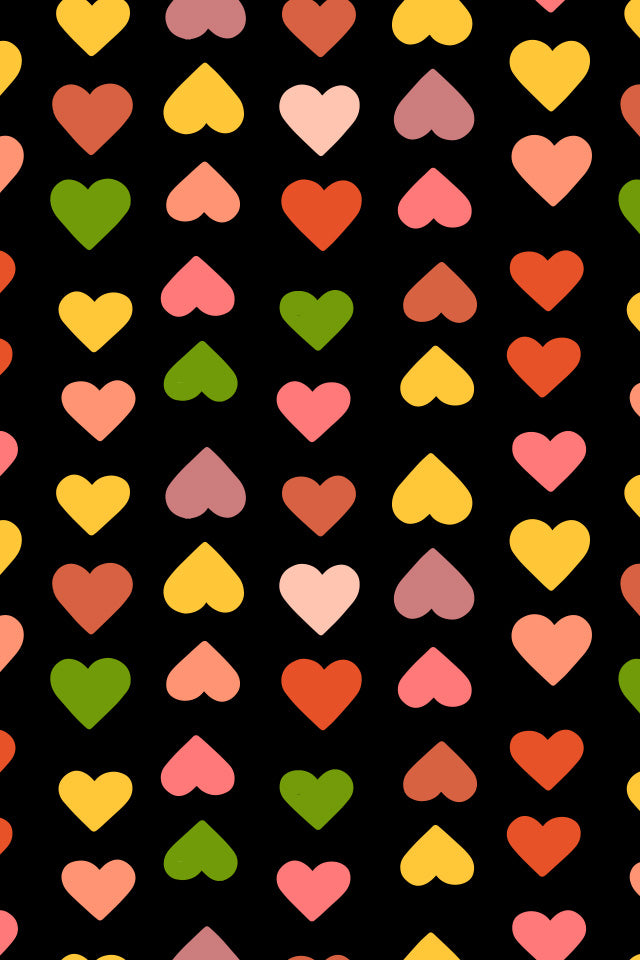 September Wallpaper: Fruit Salad Hearts by JKindDesign