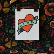 Load image into Gallery viewer, Live Heart Set / Blank Card and Hard Enamel Pin
