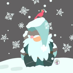 December Wallpaper: Snow Gnome